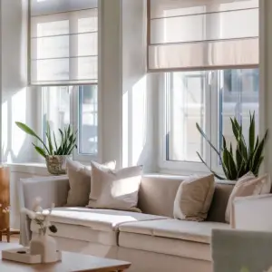 Modern Romex living room blinds
