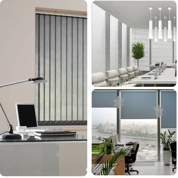 Office blinds with remote control