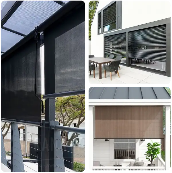Stylish outdoor window shades