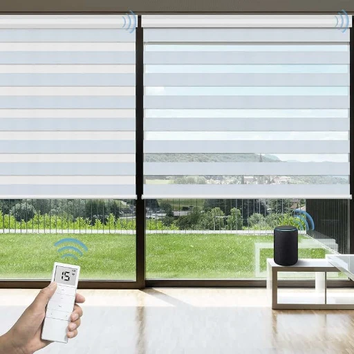 Wind-resistant motorized blinds